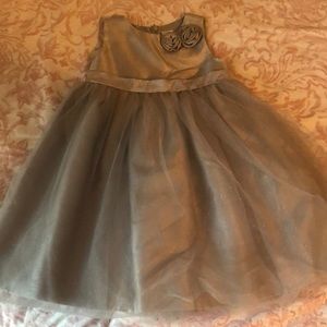 Girls silver dress - 4T